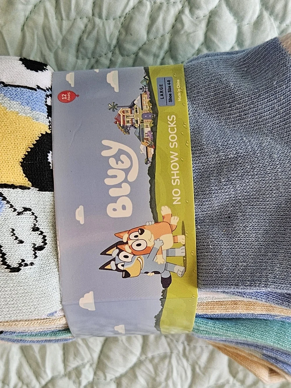 Bluey No-Show Socks for kids 12 Pair